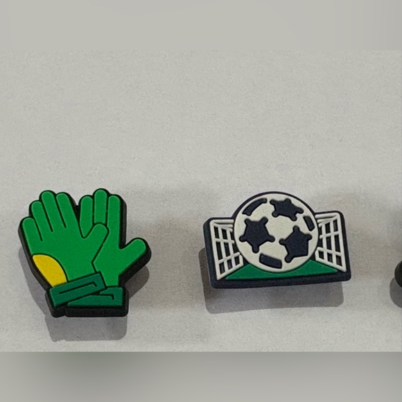Soccer Themed Shoe Charms Set - Picture 2 of 3